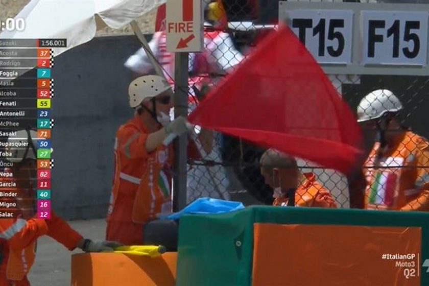 Ijesztő jelenetek miatt félbeszakadt a Moto3-as időmérő