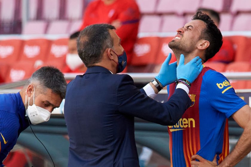 Állkapcsát törte a Barcelona legfontosabb középpályása