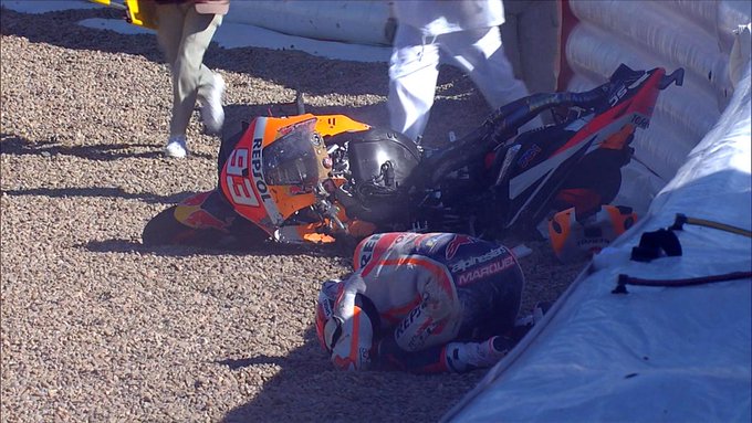 Nagyot esett Marc Marquez a pályán, ahol tavaly megsérült