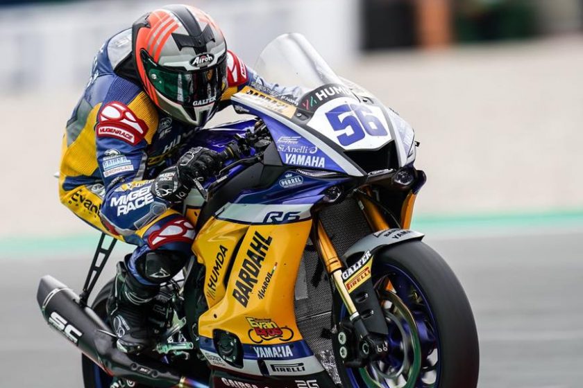 Sebestyén Péter 19. az első Supersport-szabadedzésen