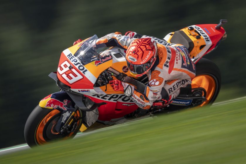 Marc Marquez a második szettlabda előtt