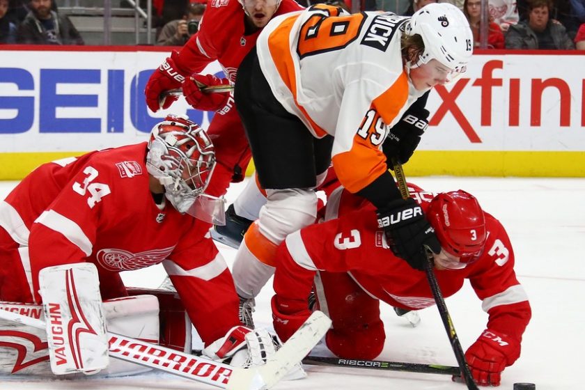 Flyers-Red Wings hajnalban