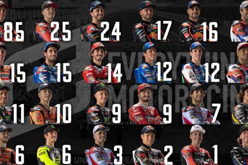 Letaglózó mennyiségű futamot nyert a 24 MotoGP-pilóta együtt