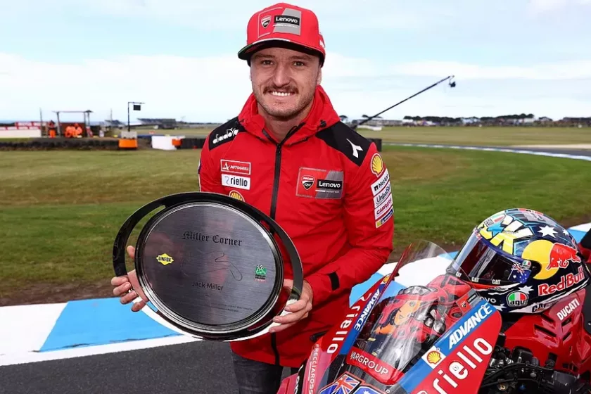 A 27 éves Jack Millerről nevezték el a Phillip Island-i hajtűkanyart