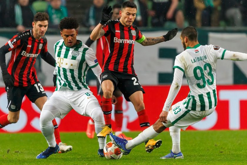 A Leverkusennel találkozik a Ferencváros a nyolcaddöntőben